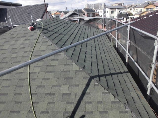 加古川市のカバー工事で設置されたリッジウェイ